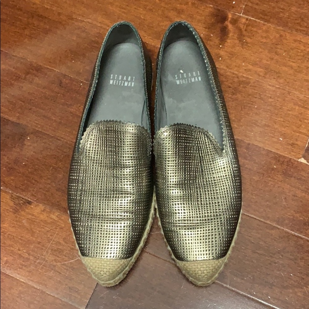 Stuart Weitzman  very chic leather wedges Loafers